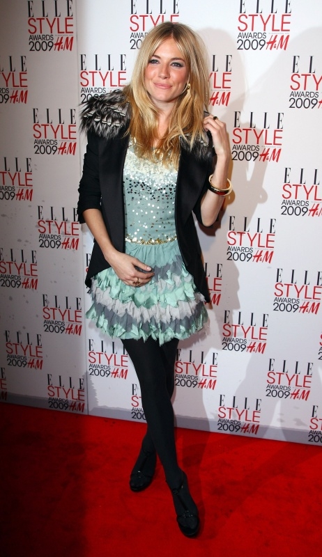 Sienna at the Elle Style Awards in London
